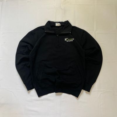 Champion Quarter Zip Sweatshirt - Black (Medium)