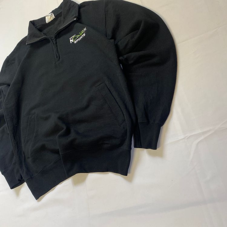 Champion Quarter Zip Sweatshirt - Black (Medium) obraz 2