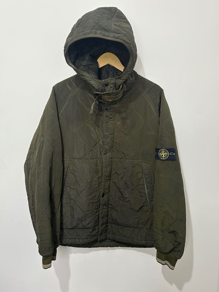 Stone Island 2005 Quilted Nylon Metal Shimmer Jacket