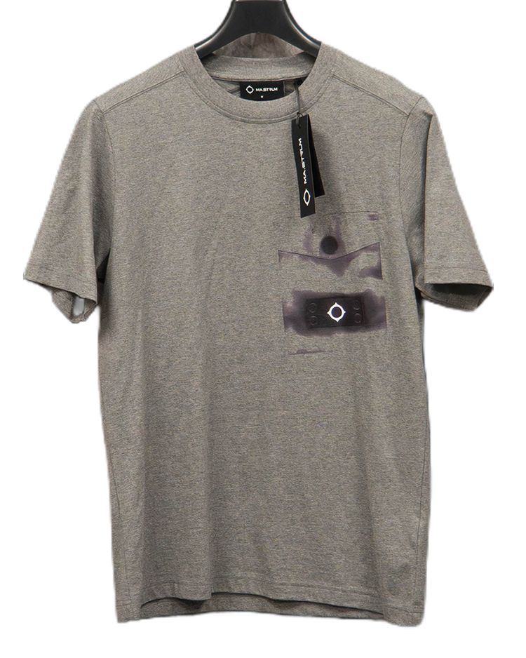 MA. Strum Chest Pocket Print T-Shirt Grey - MED image 1