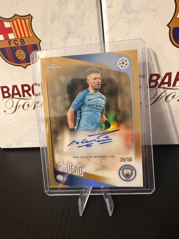 Topps Manchester City Sergio Agüero auto /50  product image
