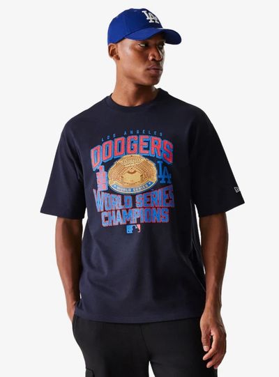 New Era T-Shirt Oversized LA Dodgers MLB World Series