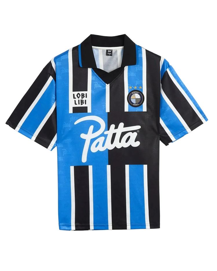 Patta Stripe Football Jersey (French Blue) image 1