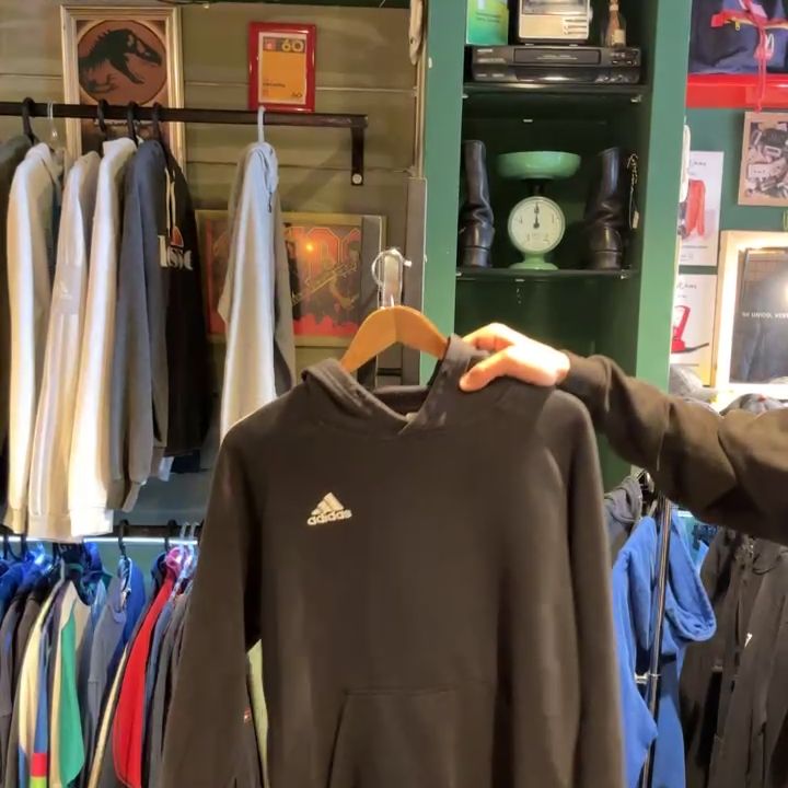 Adidas Felpa con cappuccio logo ricamato - L imagen 1