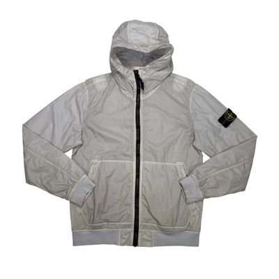 Stone Island Blue Lamy Flock Compass Patch Jacket