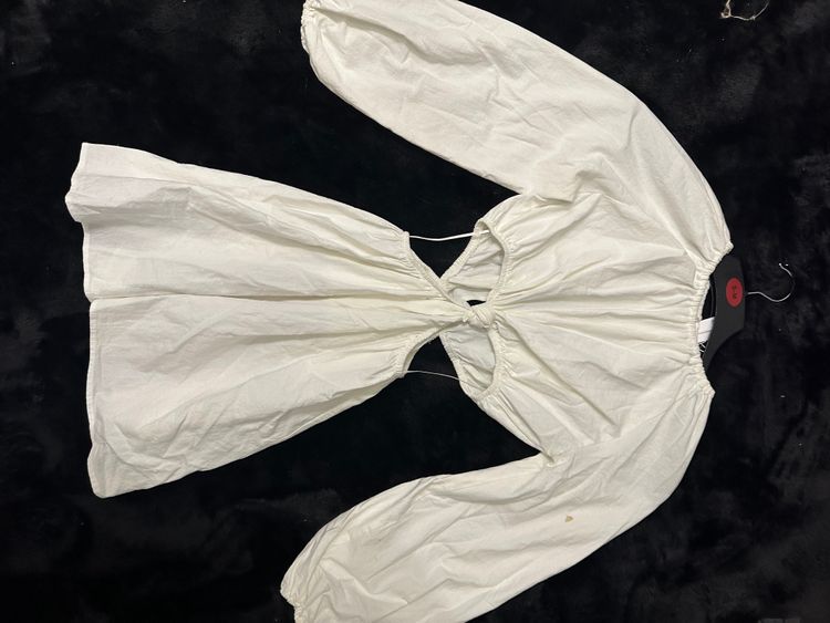 Bershka White Long Sleeve Dress product image