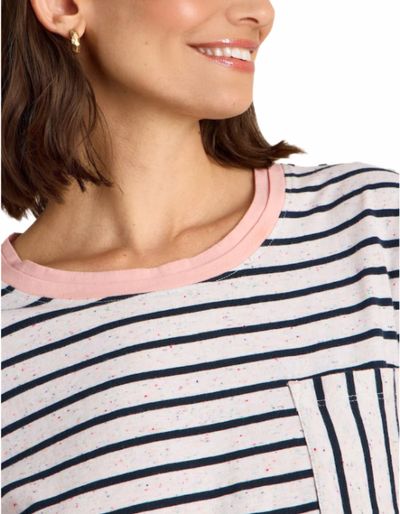 Women's 100% Cotton Dani T-Shirt in Blue 4