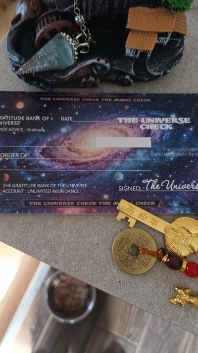 Manifestation Cards Gratitude Bank Of The Universe Check Set