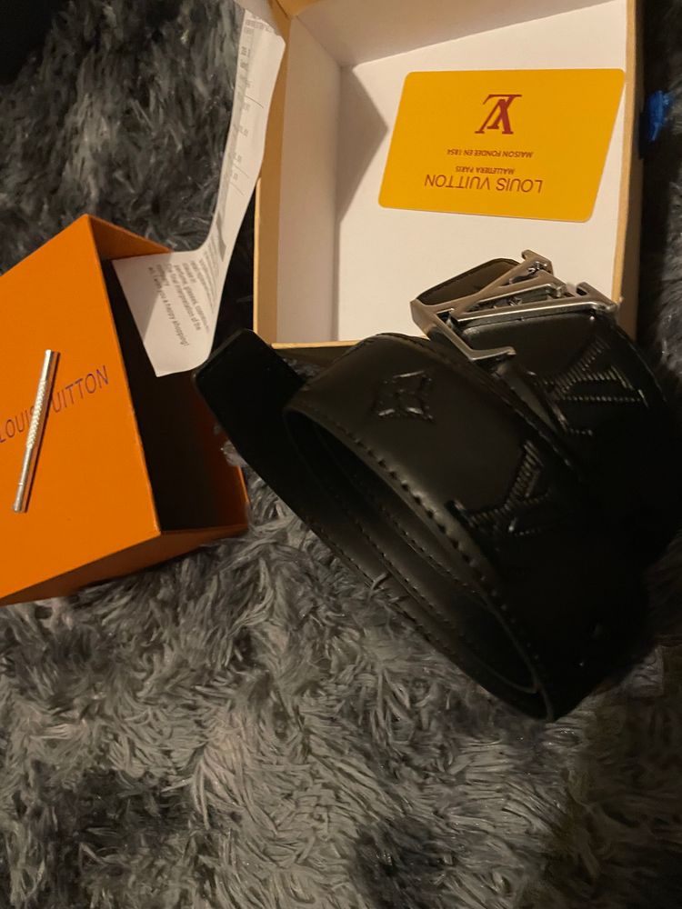 Louis Vuitton Black Leather Belt image 1