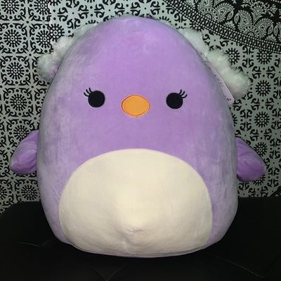 Purple Plush Penguin Toy