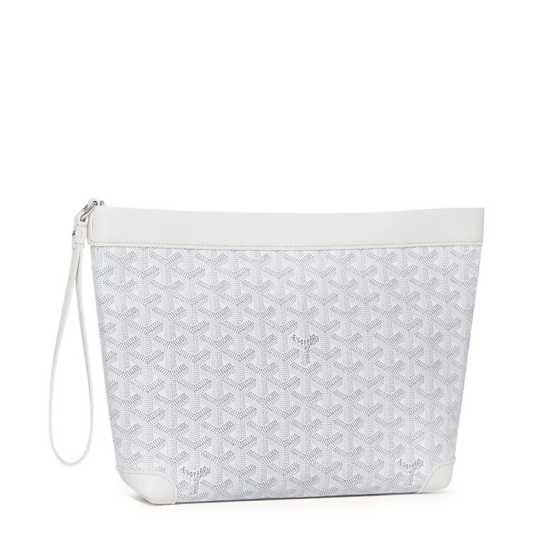 Goyard Conti White Pouch