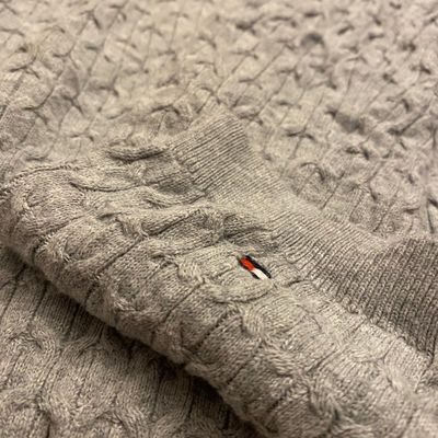Tommy Hilfiger Beige Cable Knit Sweater