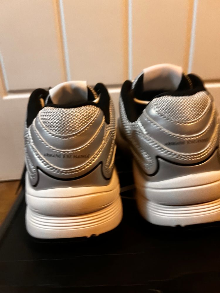 Armani Exchange Silver Sneakers image 4