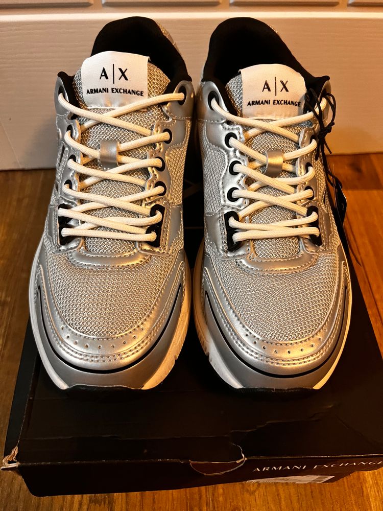 Armani Exchange Silver Sneakers