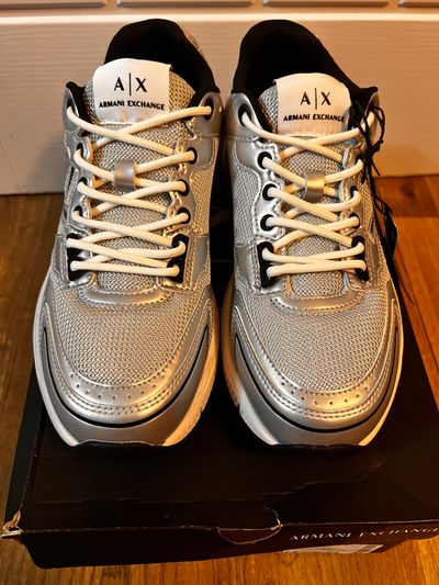 Armani Exchange Silver Sneakers