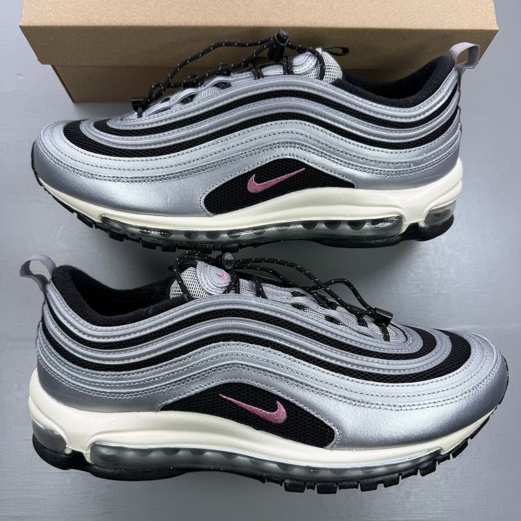 Nike Air Max 97 Size UK 8.5 Metallic Silver Berry Women's Trainers FD0800-001 image 1