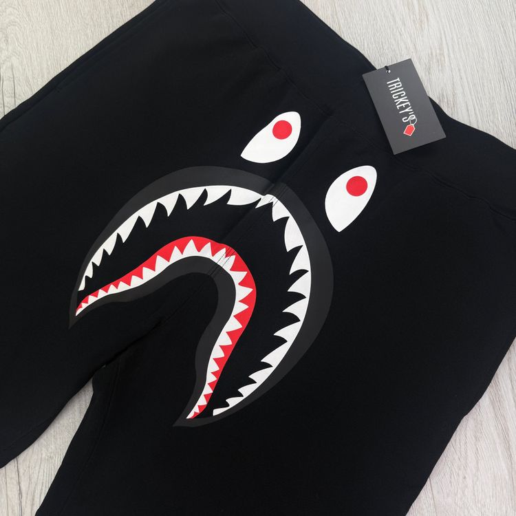Bape Men’s Black Front Shark Shorts image 7