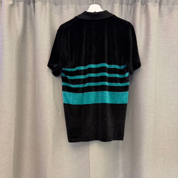 Stüssy Velour Striped Polo Black S image 3