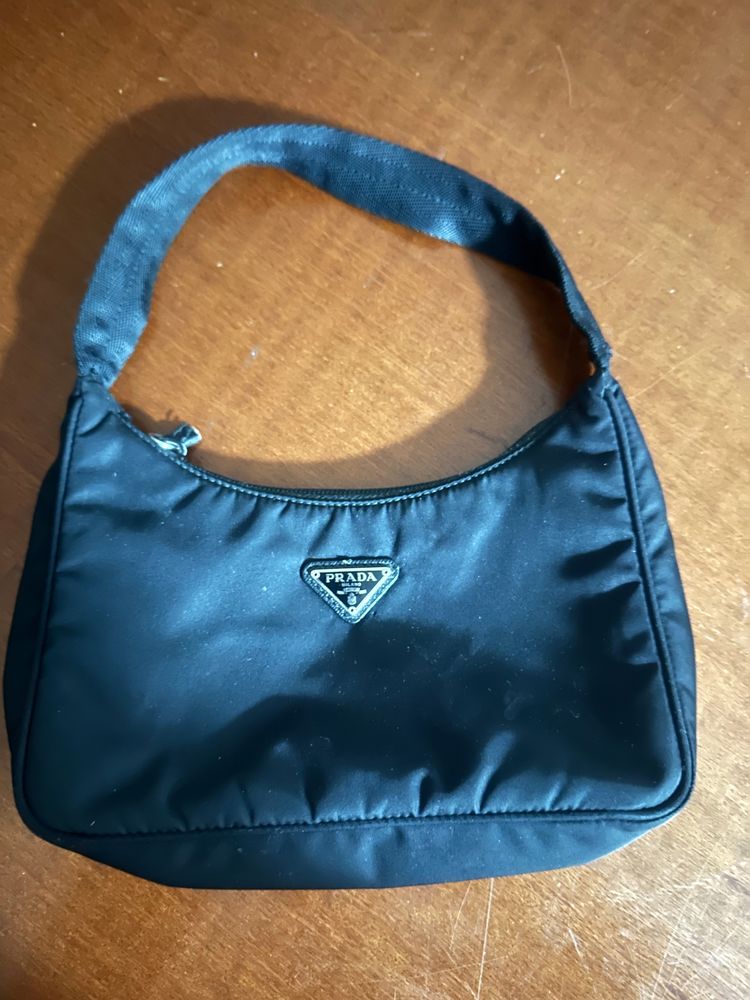 Prada Black Nylon Shoulder Bag