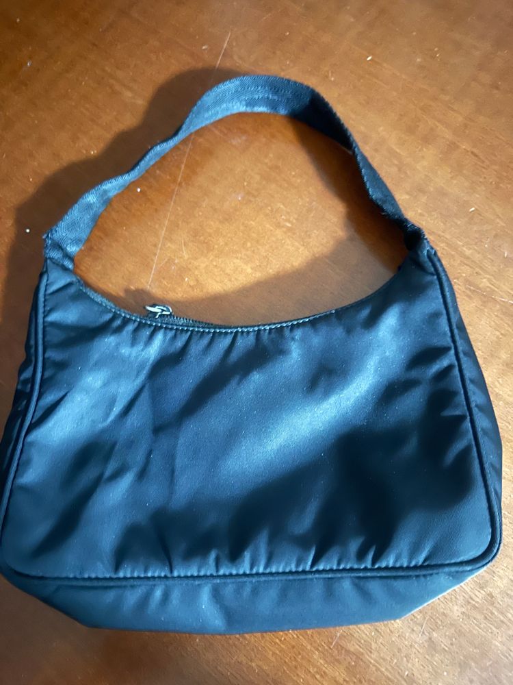Prada Black Nylon Shoulder Bag image 2