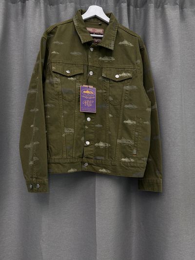 Corteiz Green Denim Jacket Alcatraz