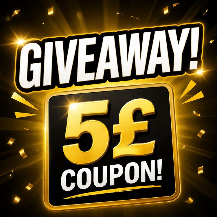 5£ COUPON TO BE USED 2 DAYS OF WHEN THE GIVEAWAY WAS WON