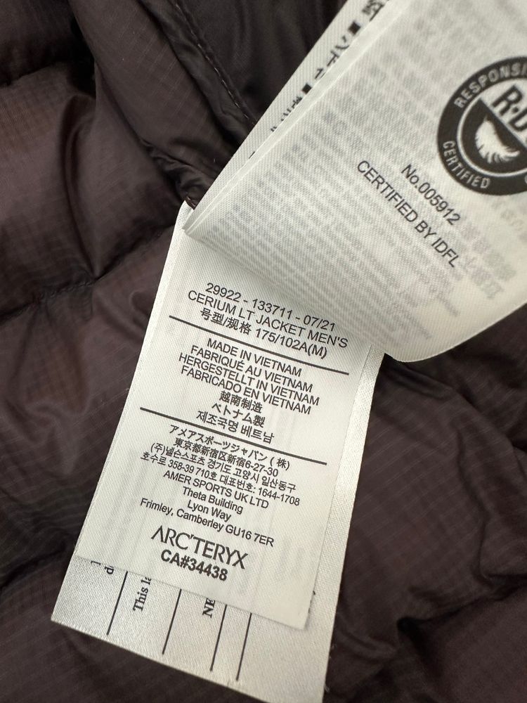 Arc’teryx Cerium LT Jacket Purple Men’s M Medium 6