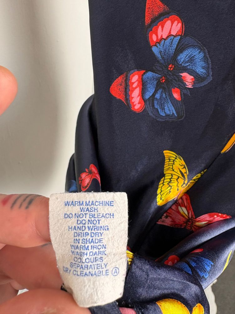 Y2K Butterfly Print Slip Dress 10