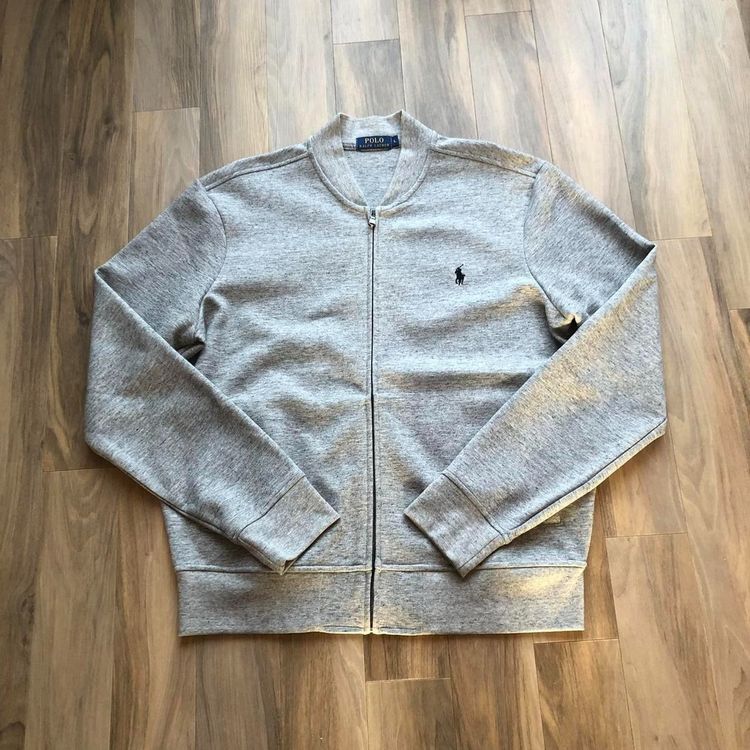 *VINTAGE* Polo Ralph Lauren Chilled Comfy Bomber Style ZipJacket, L, Grey *RARE* image 2
