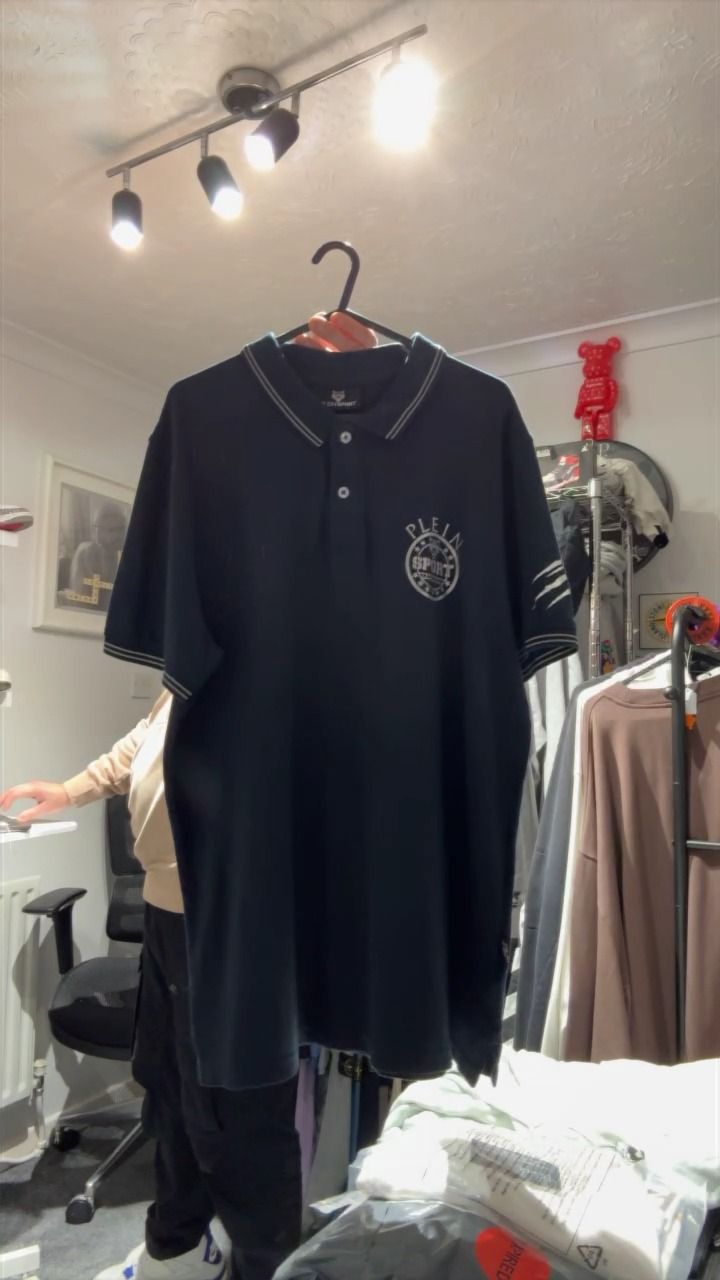 Plein Sport 474 philip plein sport polo navy XL 23.5" p2p, no damage or flaws product image