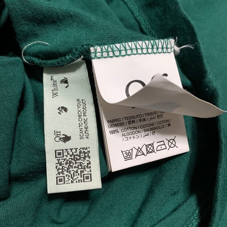 Off White Small Caravaggio Graphic Green Tee Virgil Abloh image 11