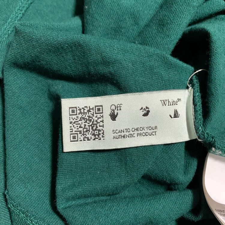 Off White Small Caravaggio Graphic Green Tee Virgil Abloh image 2
