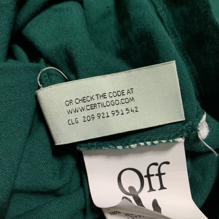Off White Small Caravaggio Graphic Green Tee Virgil Abloh image 10