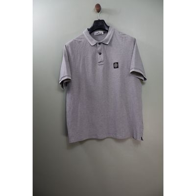 Stone Island Grey Slim Fit Polo