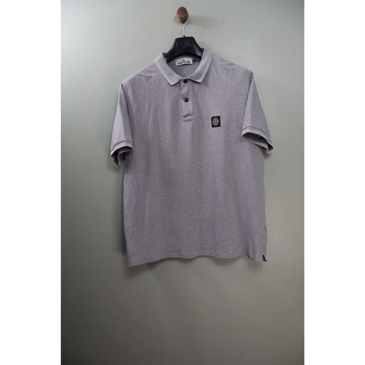 Stone Island Grey Slim Fit Polo