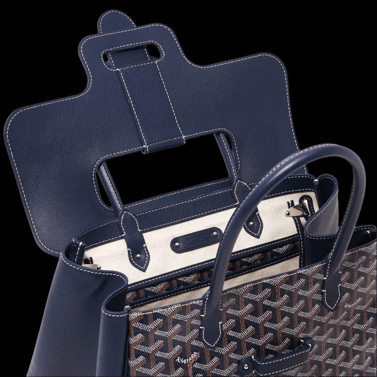 Goyard Saigon Tote Bag Navy Blue image 5