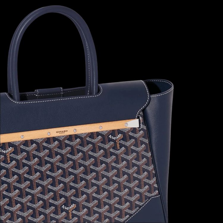 Goyard Saigon Tote Bag Navy Blue image 3