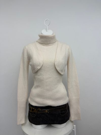 Wool Cardigan And Vest Set (L)