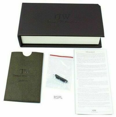 New Daniel Wellington Authentic DW Brown Presentation Watch Box + Instructions 1