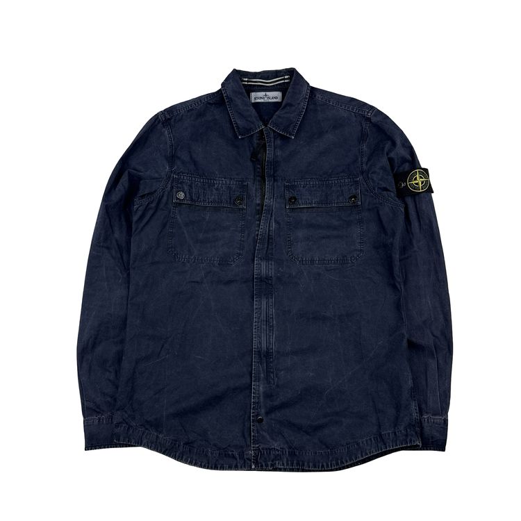 Stone Island 2013 Navy Multipocket Cotton Shirt - Medium
