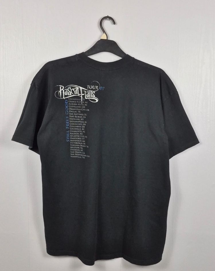 Jerzees Rascal Flatts Tour T-Shirt Black XL 2007 image 8