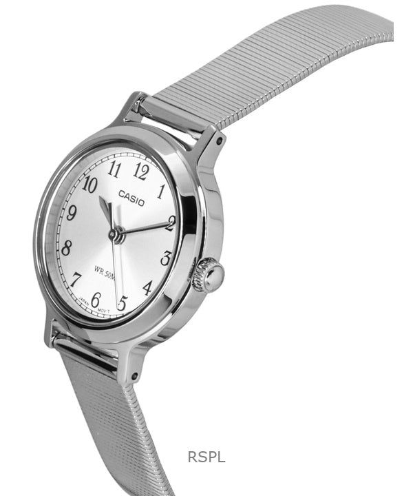 Casio Standard Analog Stainless Steel Silver Dial Quartz LTP-B170D-7BV Women's Watch image 3