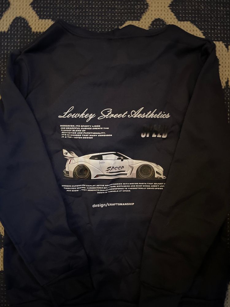 Black Sweatshirt With Car Graphic