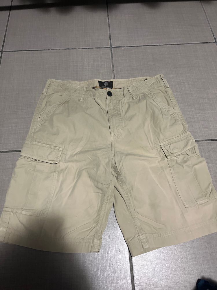 Timberland Beige Cargo Shorts