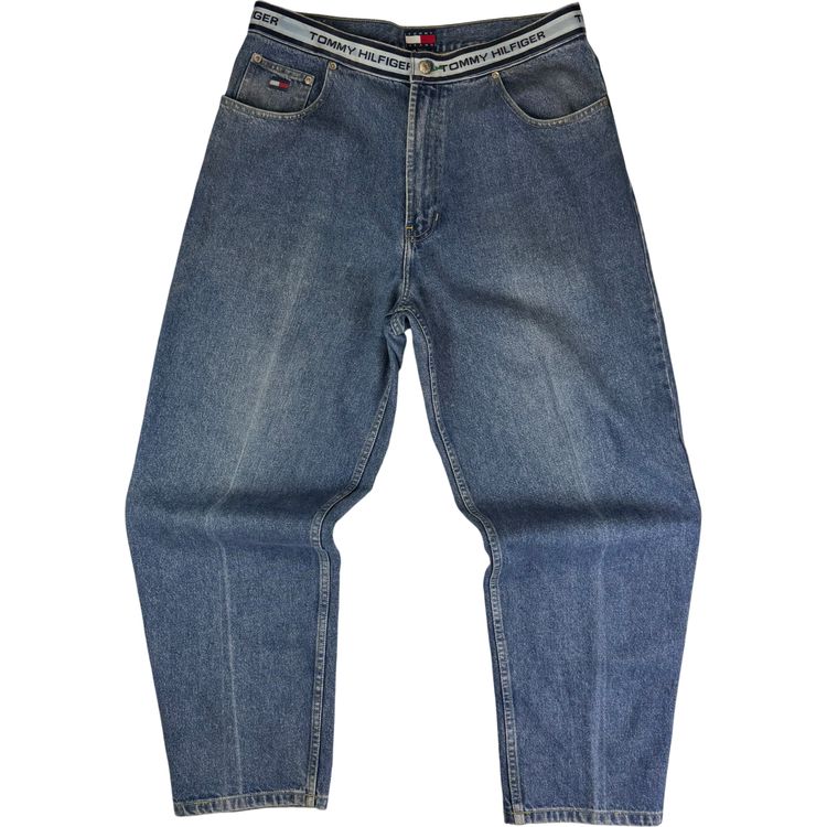 Tommy Hilfiger 90's Wide Leg Denim Jeans Blue image 1