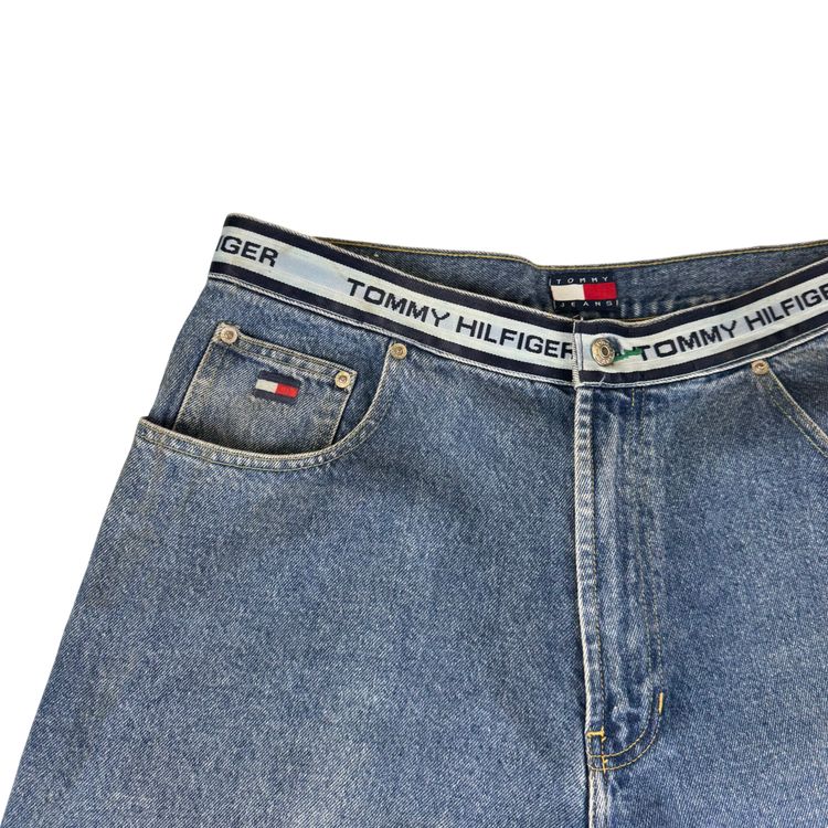 Tommy Hilfiger 90's Wide Leg Denim Jeans Blue image 8
