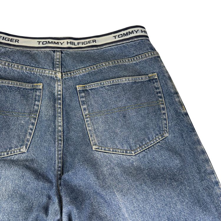 Tommy Hilfiger 90's Wide Leg Denim Jeans Blue image 4