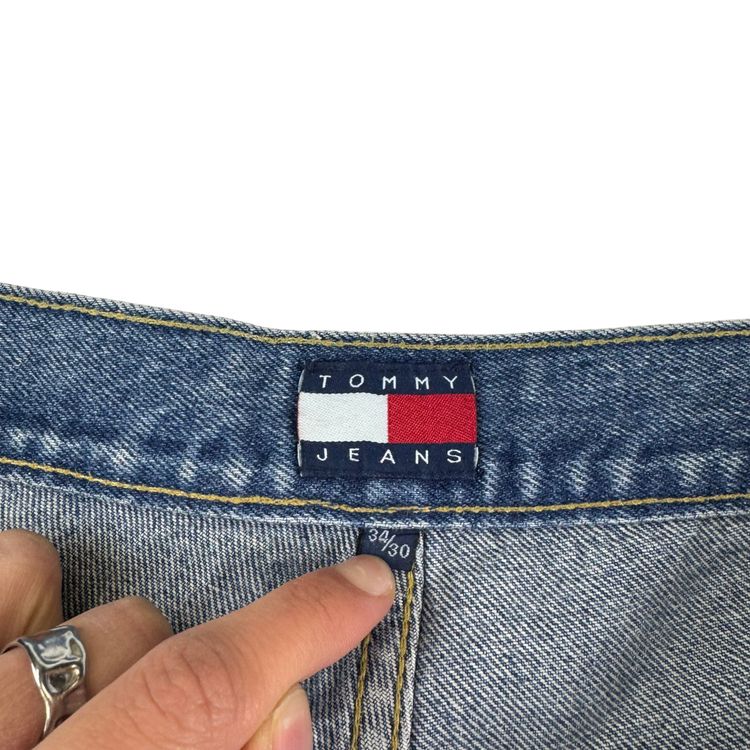 Tommy Hilfiger 90's Wide Leg Denim Jeans Blue image 5