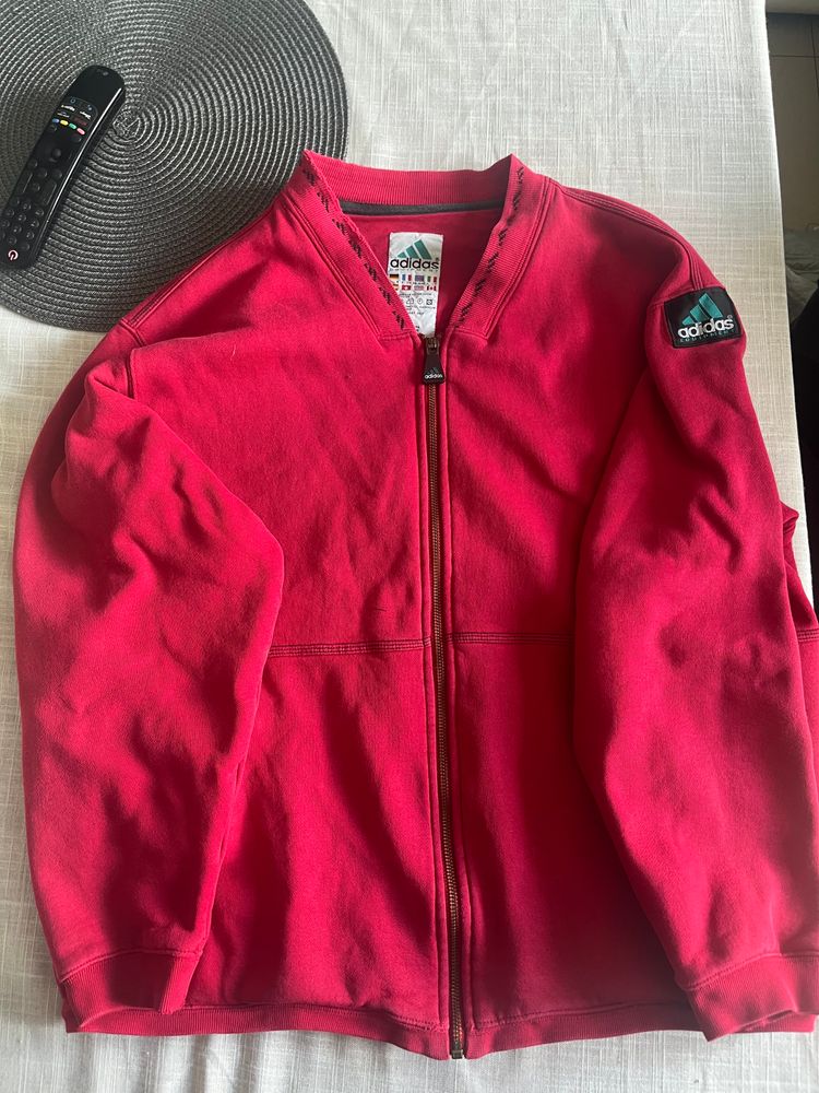 Adidas Red Zip-Up Jacket