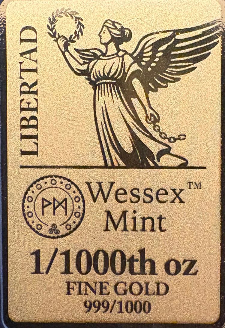 Other Wessex Mint Fine Gold Bars mixed designs  zdjęcie produktu
